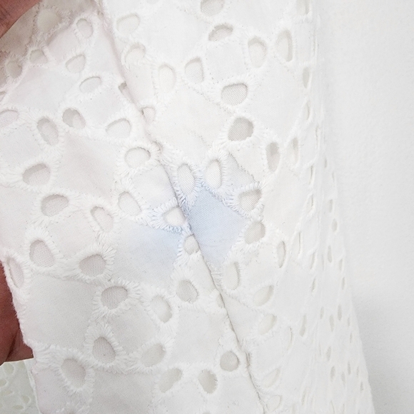 Lane Bryant Women's 100% Cotton Single Button Eyelet Blazer - 20P - Picture 8 of 11